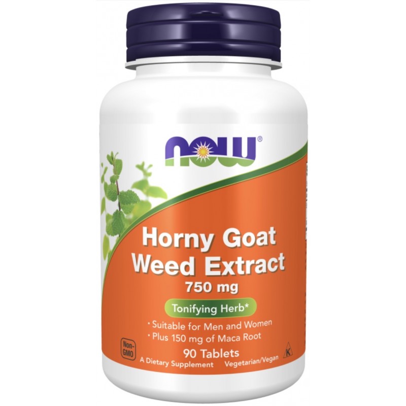 NOW Horny Goat Weed Extract 750 mg 90 tabletti